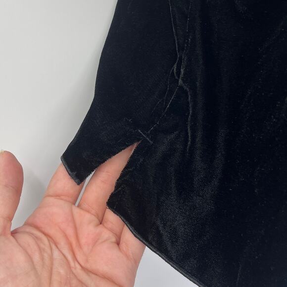 Victoria's Secret Y2K Velvet Flutter Strap Womens Top L Goth Whimsigoth Holiday - Picture 8 of 10